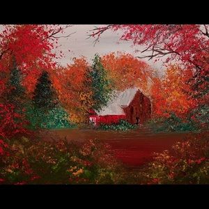 SALE SURROUNDED BY RED” ORIGINAL ACRYLIC PAINTING